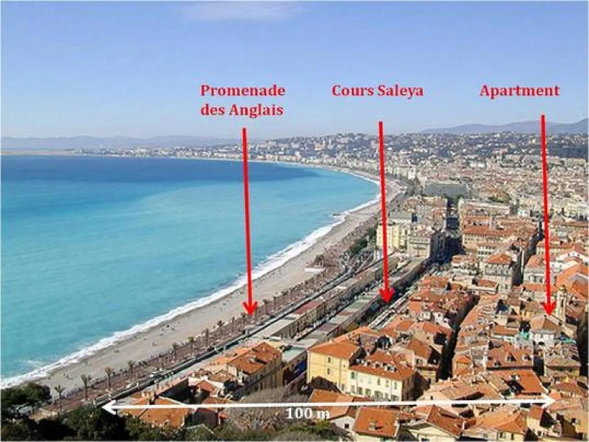 Ross 5- F2, Lumineux, Balcon, Loft, Clim, Vieux-Nice Apartment