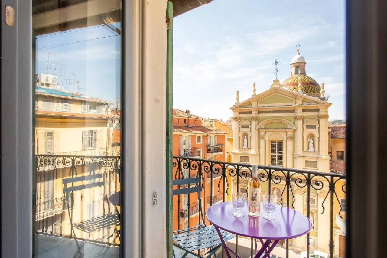 Apartment Ross 5- F2, Lumineux, Balcon, Loft, Clim, Vieux-Nizza Frankreich