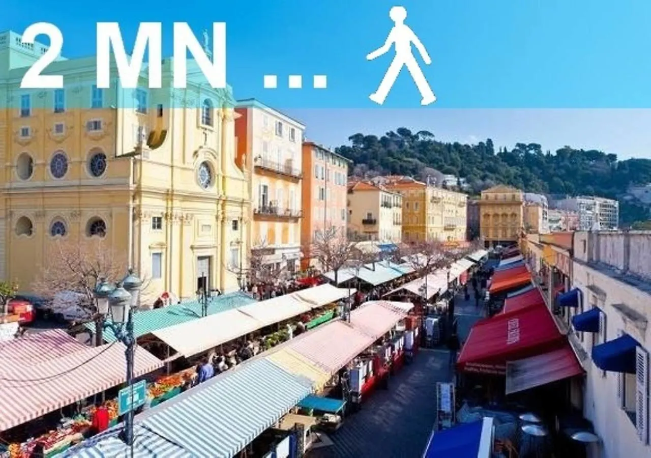Ross 5- F2, Lumineux, Balcon, Loft, Clim, Vieux-Nice 0*, Nice France